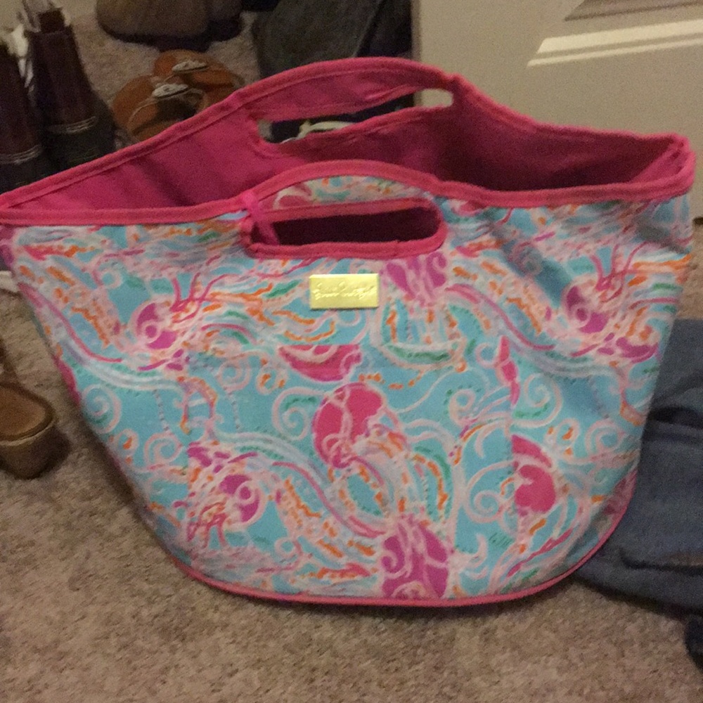 Lilly Pulitzer cooler with bottle opener!